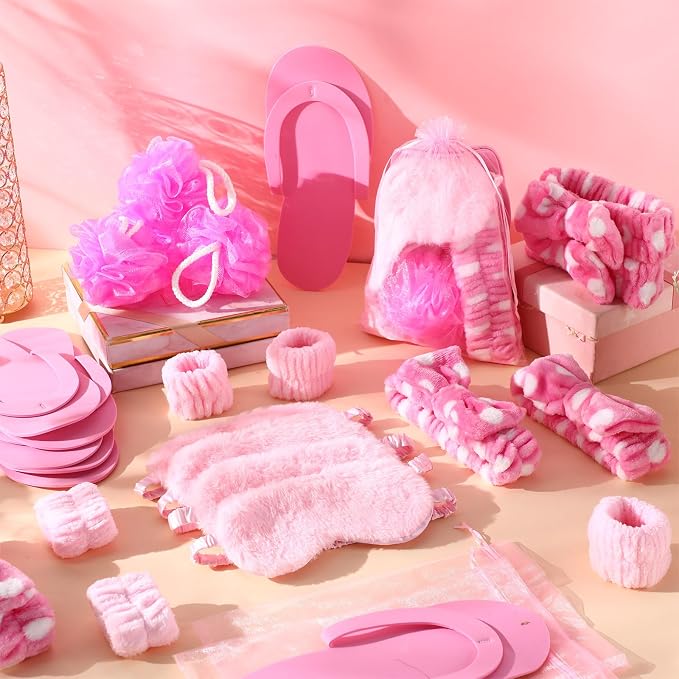 Moucuny 42 Pcs Summer Spa Sleepover Party Supplies Bulk - Image 7