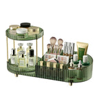 360 Rotating Makeup Organizer for Vanity, 2 Small Trays & 5 Compartments for by Jywantful