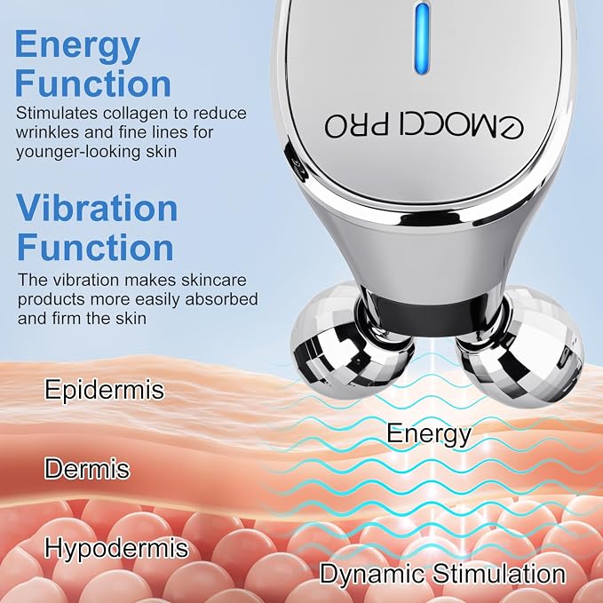 Facial Massager Device Electric Face Gua Sha Vibration Tools Facial Rollers - Image 2