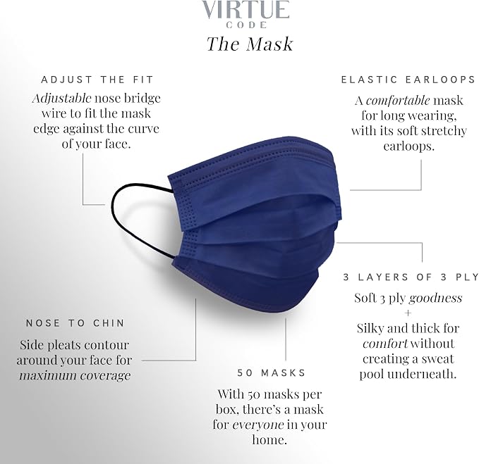 VIRTUE CODE Support Face Masks - Image 4