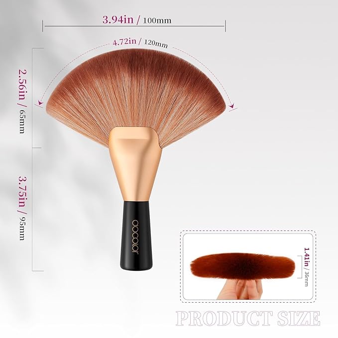 docolor Fan Brush Finishing Powder Brush Multi-use Brush - Image 7