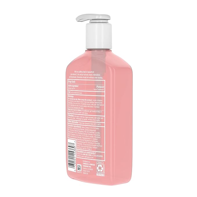 Neutrogena Oil-Free Acne Wash Pink Grapefruit Facial Cleanser - - Image 12