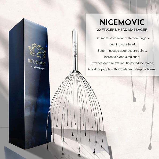 NICEMOVIC 2 Pack Head Scalp Massager, Stocking Stuffers Stress Relief Gifts - Image 2