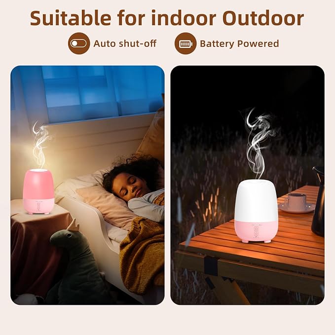 SEEDSEEL Cordless Essential Oil Diffuser 150ML, Rechargeable Battery, 7H Runtime - Image 5
