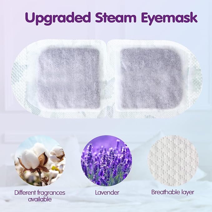 60 Pcs Disposable Steam Eye Mask Bulk - Image 6