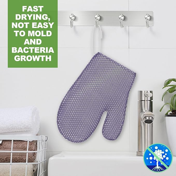 Exfoliating Glove Bath Mitt -Exfoliating Gloves - Image 3