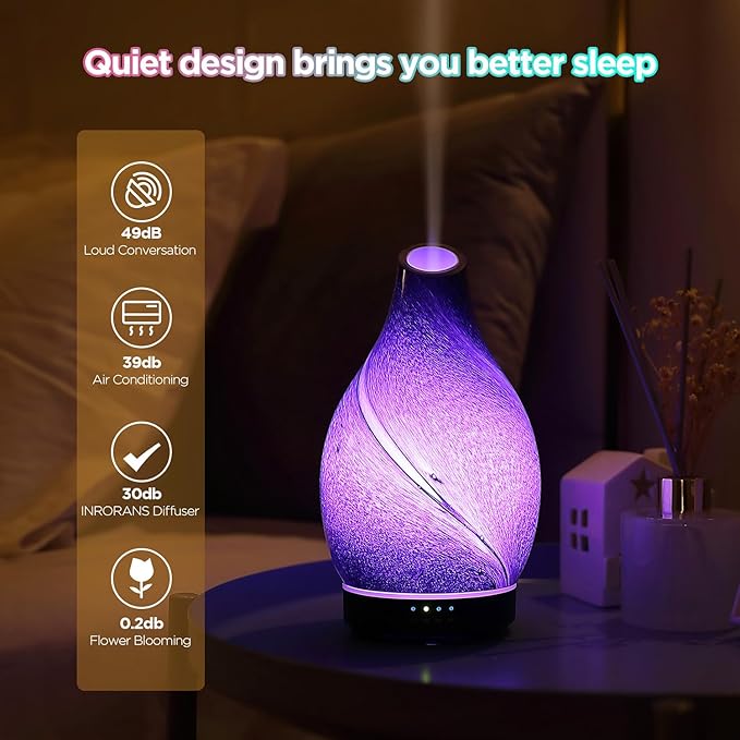 INRORANS Star River Aromatherapy Diffuser - 160ml Ultrasonic Essential Oil - Image 3