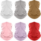 Fuinloth Neck Gaiter, 6 Pack Cooling UV Protection Bandana Face Mask Gator Scarf by fuinloth
