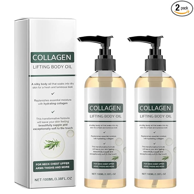 2 Pcs Collagen Lifting Body Oil, Advanced Hydrating Collagen Oil by WUIAOCIT