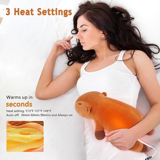 Electric Heating Pad for Cramps & Menstrual Pain Relief, USB Powered Portable - Image 6