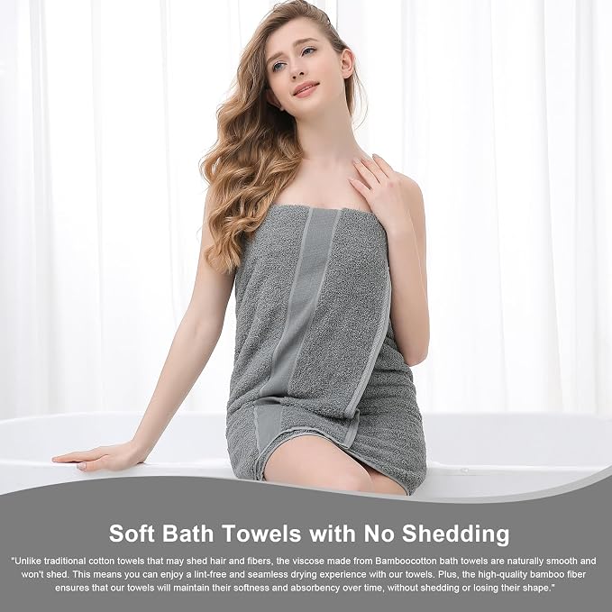 Aibaser Bath Towels, 27x54inch - Image 5