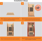 OUTEXER Far Infrared Sauna Dry Saunas 1065W Indoor Home Sauna Low EMF 110V - Image 7