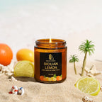 Sicilian Lemon Candles, 7oz Sicilian Lemon Scented Candle, Natural Soy Candles - Image 5