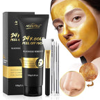 Blackhead Remover Mask, 24K Gold Peel Off Mask, Deep Cleansing, by POPMODERNC