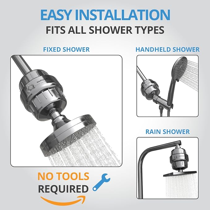 weAQUA Heavy Duty Shower Filter Jumbo 3 PACK – 99% Removal - Image 6