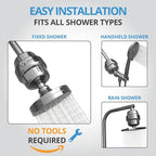 weAQUA Heavy Duty Shower Filter Jumbo 3 PACK – 99% Removal - Image 6