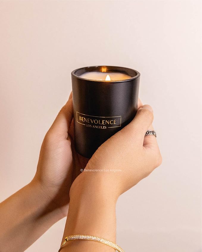 Benevolence LA Clearance Candle Rose & Sandalwood Christmas Scented Candles | - Image 8