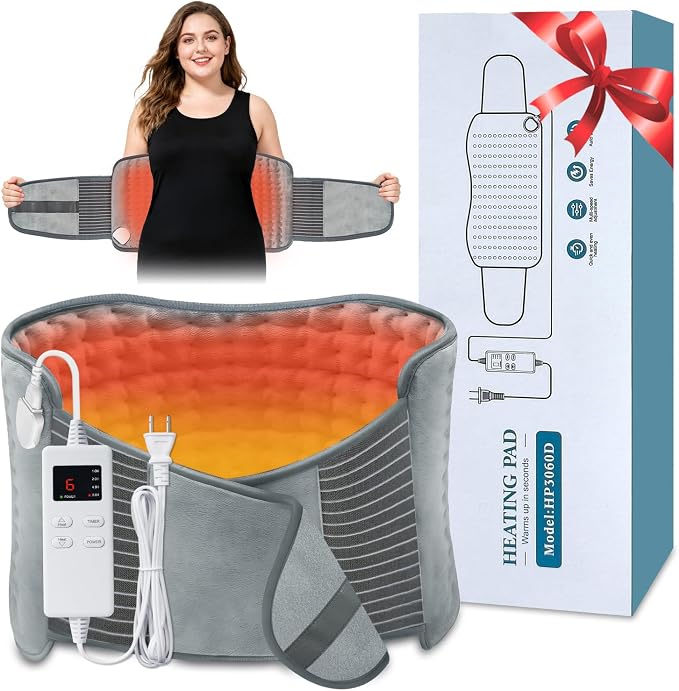 Heating Pad for Back Pain Relief, Extra-Large 12"x24"+26" Extendable Electric by DigitalCamera