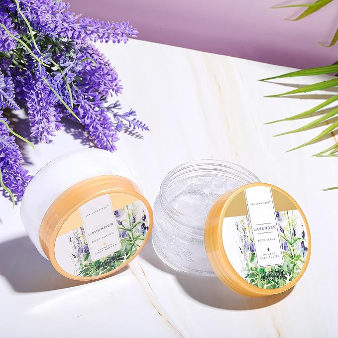 Spa Luxetique Gift Baskets for Women Lavender Spa Gifts for Women 12 Pcs - Image 4