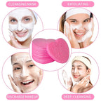 50-Count Facial Sponges Compressed, 100% Natural Cellulose Face Sponge - Image 9