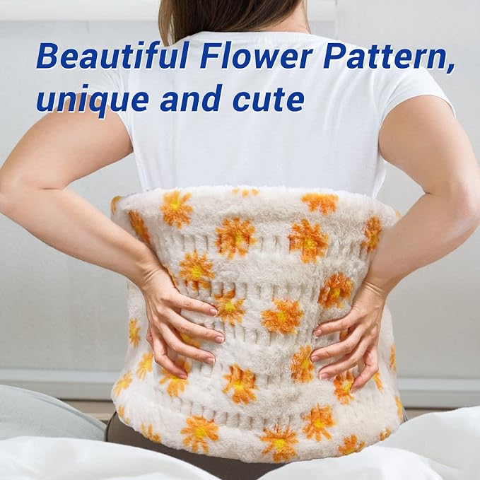 ZXU Heating Pad for Back Pain Relief and Cramps Relief- Ultra Soft Sherpa - Image 6