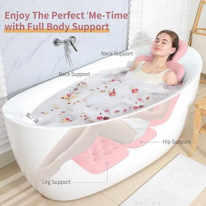 Luxury Bath Cushion, Full Body Bathtub Pillow - Image 3