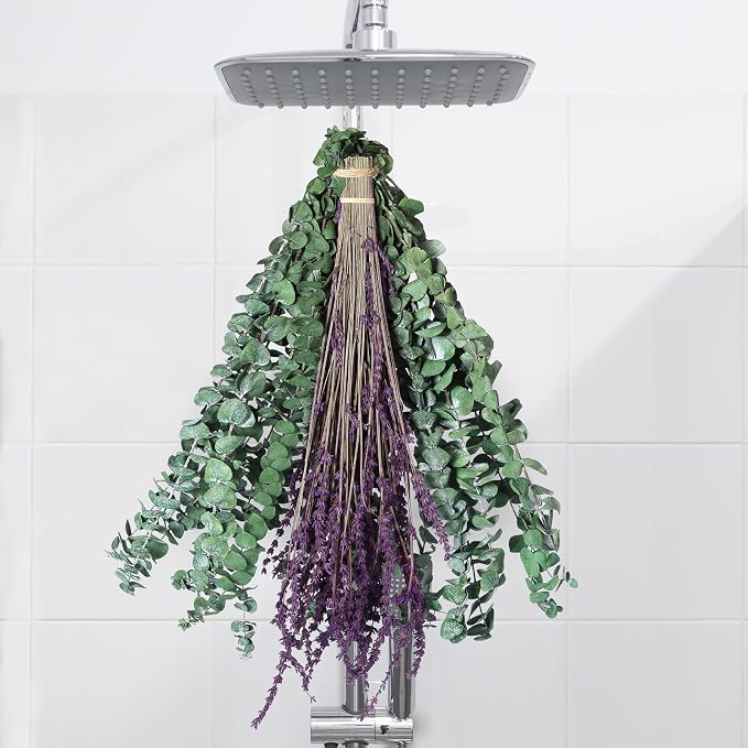 Real Eucalyptus for Shower Hanging Dried Eucalyptus Stems for Shower by FAVOWREATH