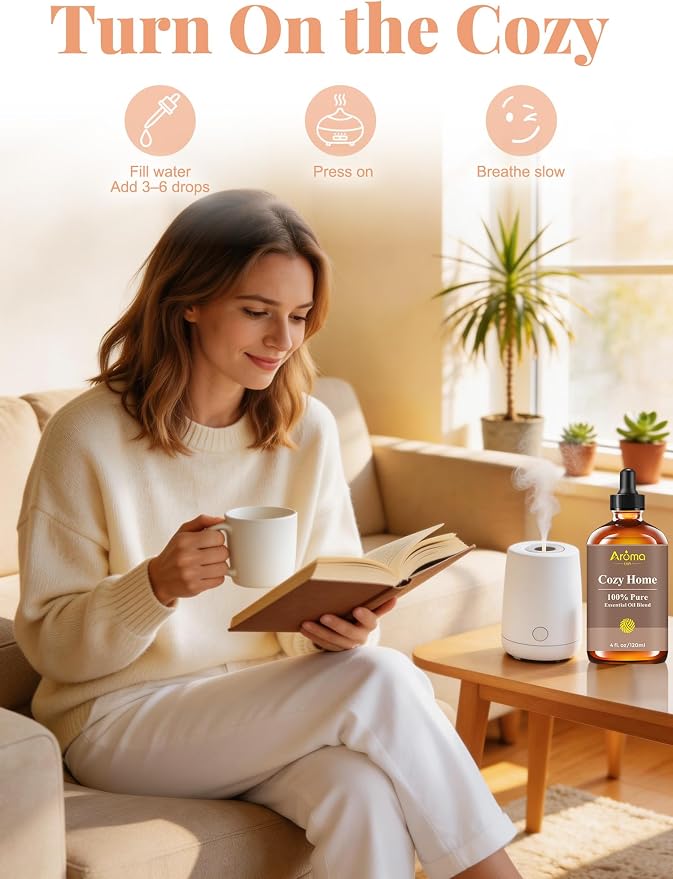 Cozy Home — A 100% Pure Essential Oil Blend Warm-Woods Blend that Makes Your - Image 5