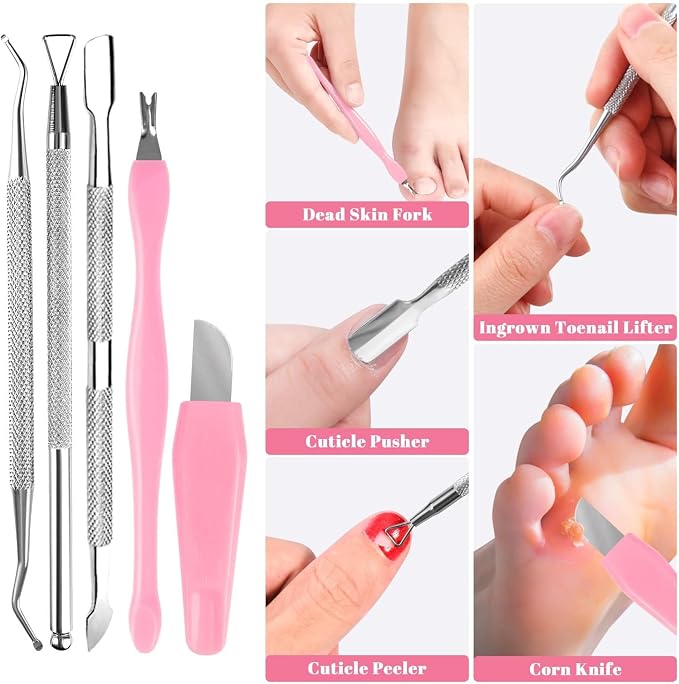 Professional Foot Care Kit, 30-Piece Pedicure Set - Image 4