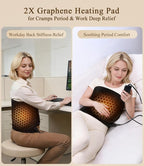 Hot Heating Pad for Back: 160℉ Extra Hot 3s Fast Heat Far Infrared Deep - Image 4