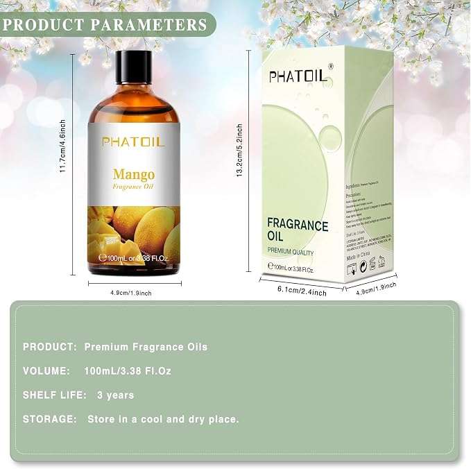 PHATOIL 3.38FL.OZ Mango Fragrance Oils - Image 6