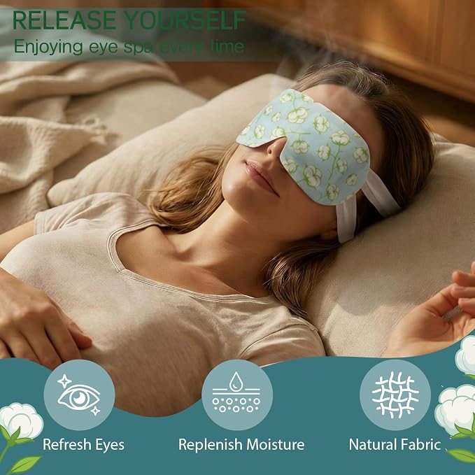 200 Pcs Steam Eye Masks for Dry Eyes Unscented Self Heated Steam Warm Eye Mask - Image 2