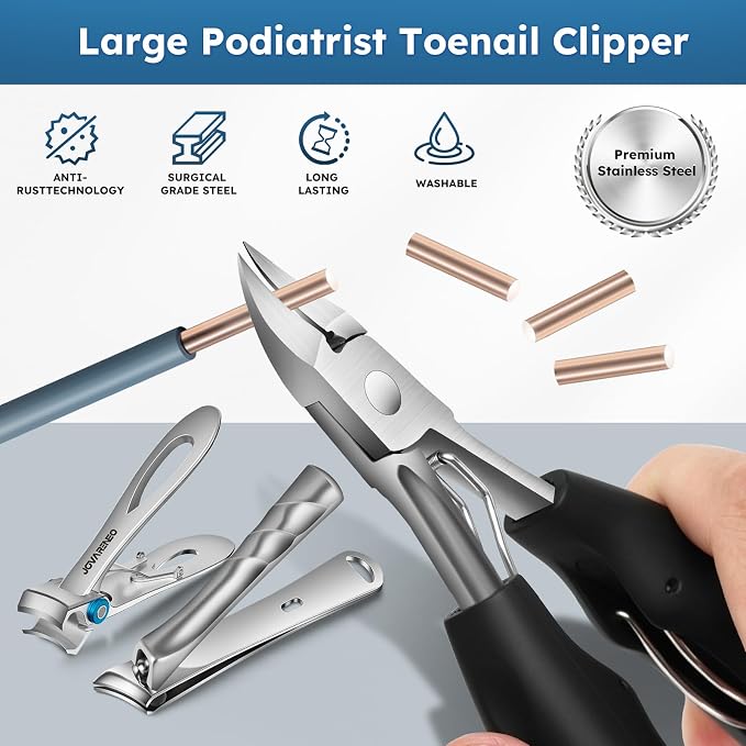 Nail Clippers for Seniors, Heavy Duty Ingrown Toenail Clippers - Image 6