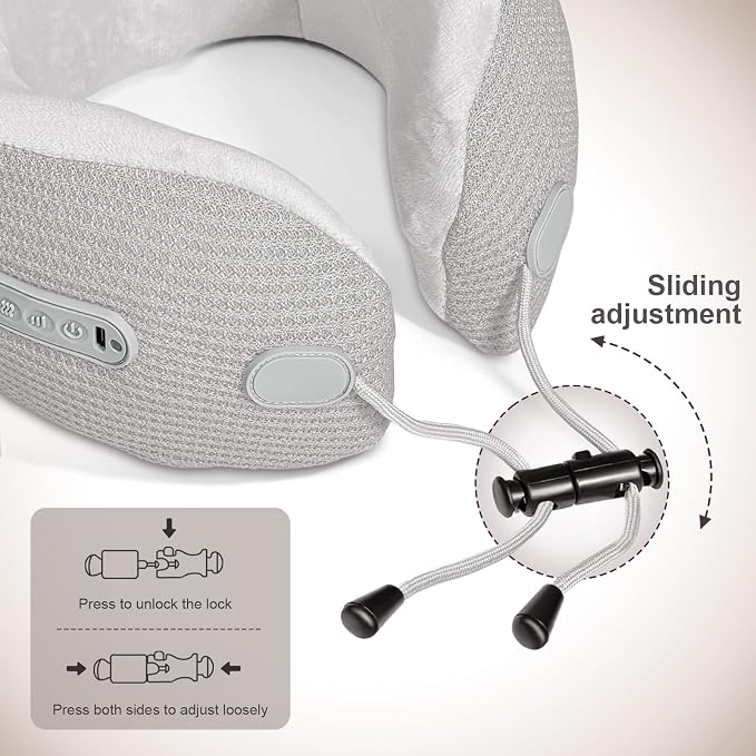 Electric Neck Massager, Portable Travel Pillow - Image 3