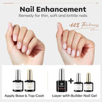 modelones 3 Pcs Top Coat Builder Nail Gel - Image 3