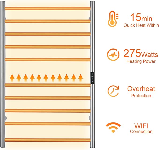 Electric Towel Rack with Voice Control - Image 5