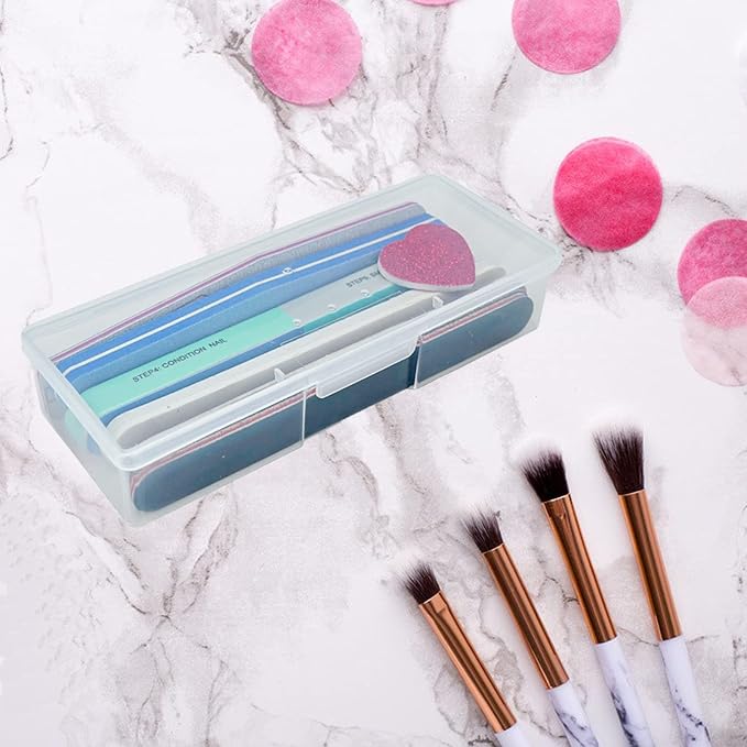Lokyango Clear Manicure Tool Box, Personal Nail Box Storage Case - Image 4