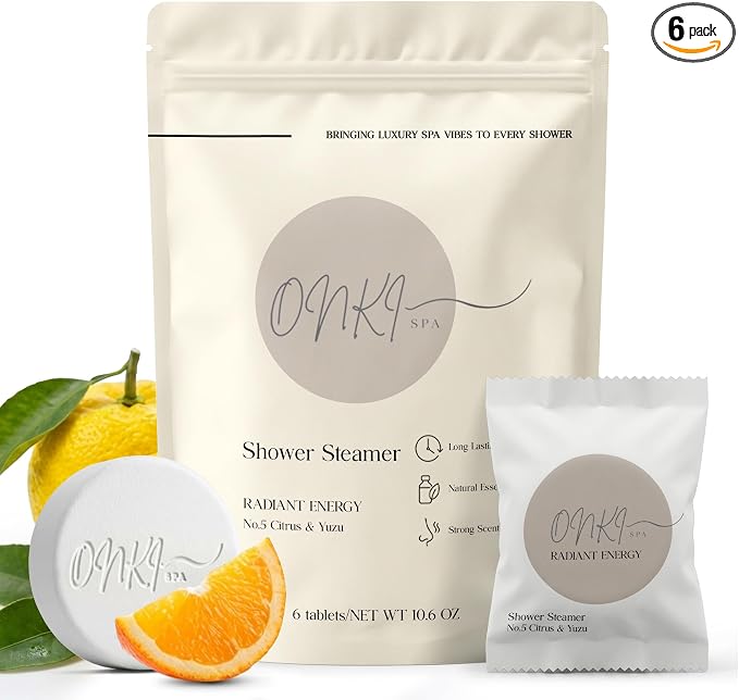 Shower Steamers Aromatherapy 6 Pack – Relaxation, Self Care, Stress Relief by OnkiSpa