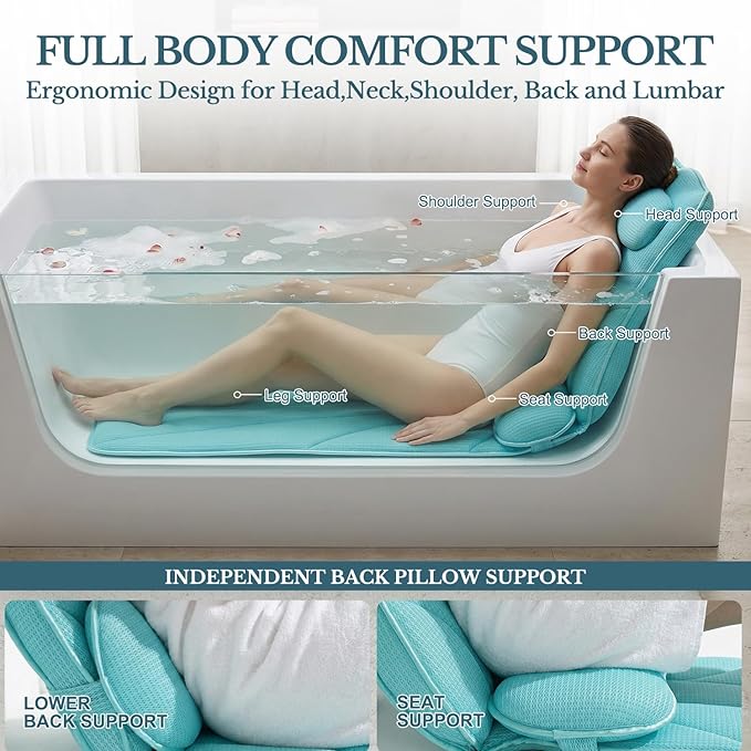 Extra Long Thick Full Body Bath Pillow - Image 3