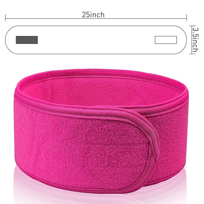 Denfany 3 Pack Makeup Headband, Ultra Soft Adjustable Spa Facial Headbands - Image 2