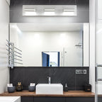 SineRise LED Modern Bathroom Vanity Light Fixtures, Matte White Modern Acrylic - Image 5