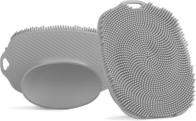 2 PCS Face Scrubber, Soft Silicone Face Exfoliator by ARIOSOX