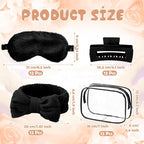 Hoteam 24 Pcs Spa Party Favors Supplies 6 Spa Headband 6 Plush Sleep Eye Mask 6 - Image 2