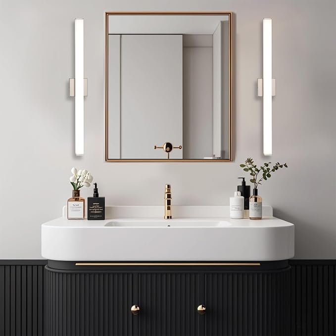 LED Bathroom Vanity Light Fixtures 31.5in Brushed Nickel, Dimmable24W 4000K - Image 7