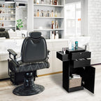 Giantex Salon Storage Cabinet, Locking Hair Styling Storage Organizer - Image 2