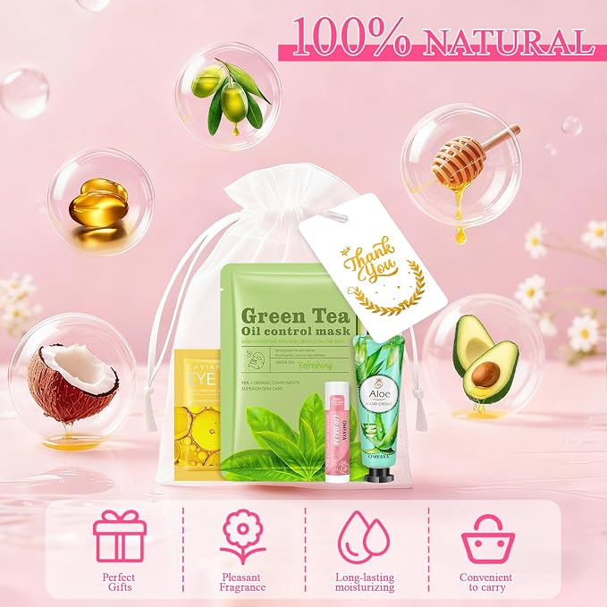 72 Pcs Bulk Gifts For Women, Bulk Facial Mask, Lip Balms, Hand Creams & Under - Image 3