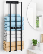 Towel Racks for Bathroom, 30 Inch Towel Rack for Rolled Towels, Wall Mounted by Bethom