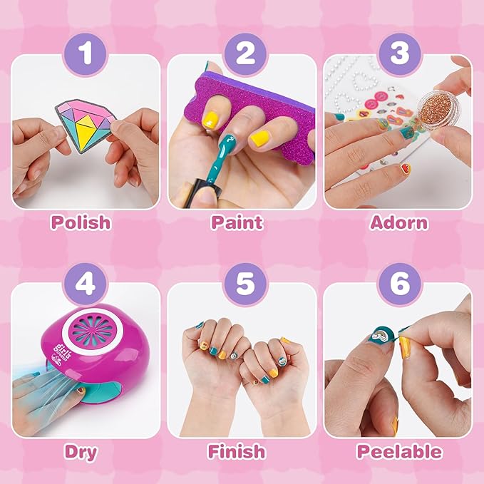 Dreamon Kids Foot Spa & Nail Kit Set - Image 6