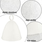 JaGely Sauna Hat for Men Women Sauna Hat Vaporarium Cap Russian Banya Cap for - Image 3