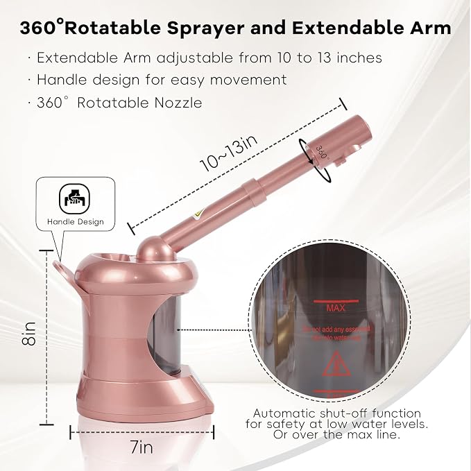 Facial Steamer, Professional Face Steamer Tabletop - Image 5